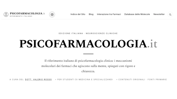 Psicofarmacologia.it: guida italiana alla psicofarmacologia clinica
